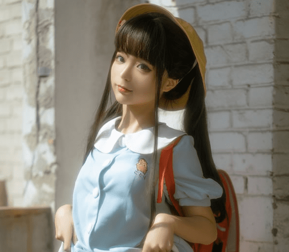 蠢沫沫95式旗袍+黑猫+小黄帽精品cos作品赏析