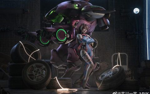 芊川一笑_MNK在《守望先锋》里COS D.Va 图集