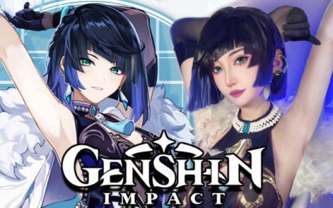 Ichiban_一番春日桃在《原神》里面cos夜阑
