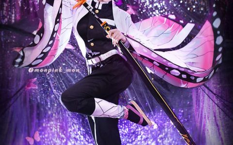 Mon夢_monpink在《鬼灭之刃》中的一系列kimetu no yaiba cosplay