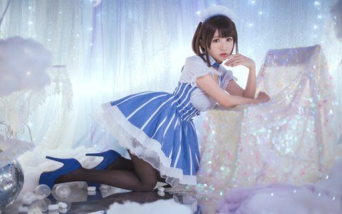 鳗鱼霏儿在《路人女主的养成方法》COSPLAY化身“女仆版”加藤惠