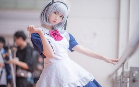 鳗鱼霏儿在《约会大作战》中COSPLAY化身“女仆版”鸢一折纸