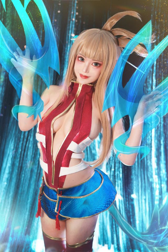 coser@煙_HedY在《传说对决》化身性感艳丽的星葵（Aoi）