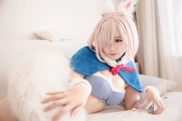coser@麻花麻花酱在《Fate/Grand Order》化身“盾之少女”玛修