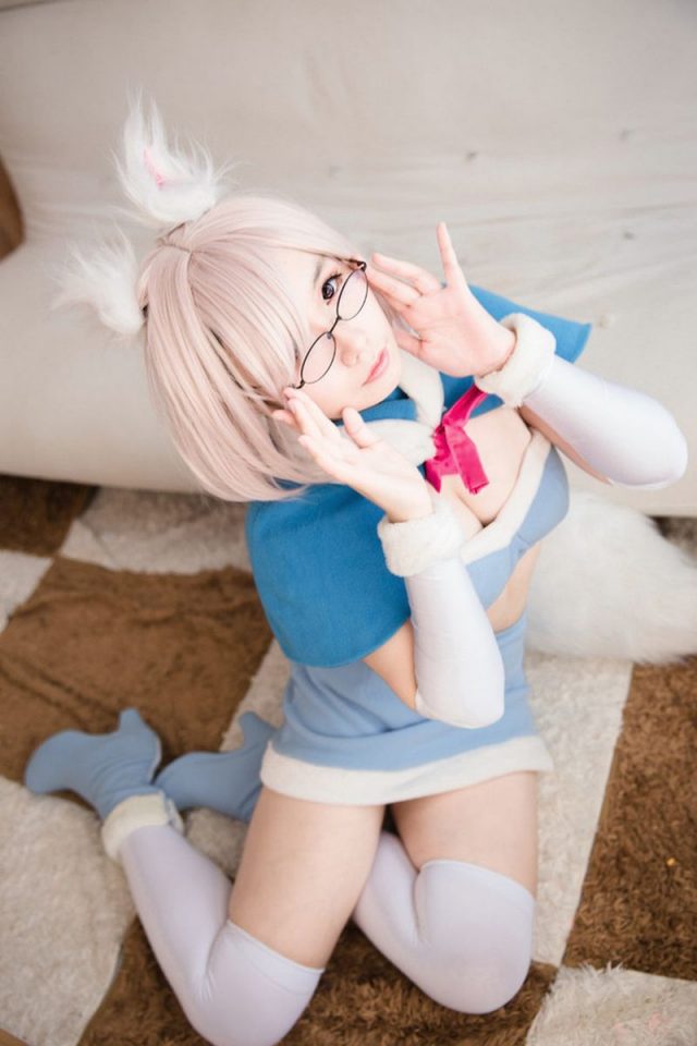 coser@麻花麻花酱在《Fate/Grand Order》化身“盾之少女”玛修