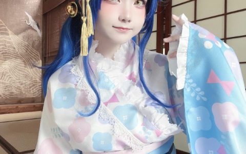 花崎Makura cosplay天宫心,点亮彩虹的可爱虚拟主播