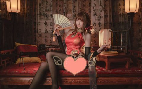 瓜希酱_少女前线·DSR50红牡丹cosplay作品 [16P-89MB]