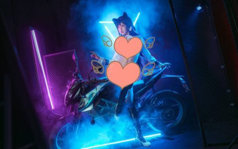 水淼aqua_碧蓝航线·爱宕犬机车cosplay作品 [17P-167MB]