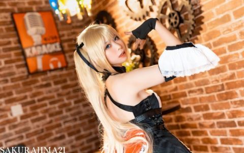 樱岛嗷cos《死或生》玛丽罗斯，可爱迷人萌动格斗舞台