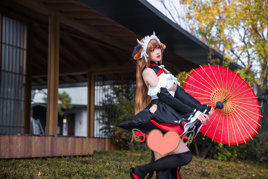 瓦斯塔亚小龙虾cosplay乌烟魔女全套图片作品