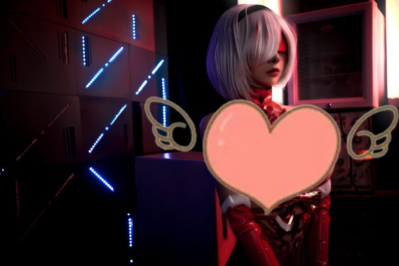 念念_D 尼尔机械纪元·2B红色同人cosplay作品 [20P-190MB]