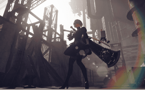 NieR:Automata COSPLAY:当《尼尔:机械纪元》的2B女孩拥抱“尤尔哈9S”时
