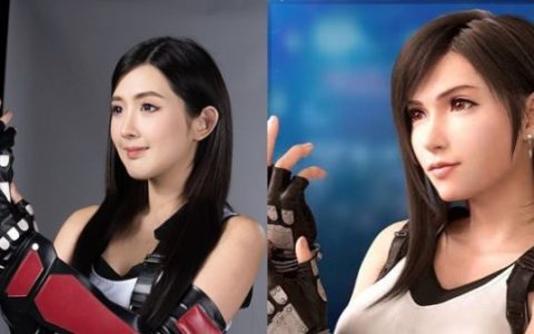 Bizcuitbeer在《最终幻想VII》里面COSPLAY变身可爱的蒂法