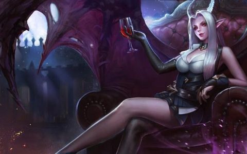 Miu在《传说对决》中COSPLAY化身充满魔力的“黑暗女王”