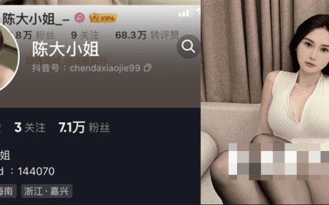 这里是抖音网红陈大小姐的微密圈