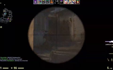 《CS：GO》玩家长廊对峙AWP一穿五全队惊呆 网笑「用尽一生运气」带走敌人