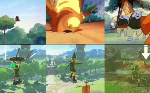 《萨尔达传说:王国之泪》粉丝重现1989年动画场景 林克炸药滑翔后空翻闪敌