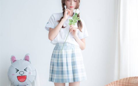 西呱呀呀呀青春洛丽塔！民宿私房蓝色JK制服尽显可爱魅力