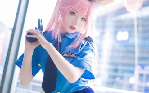 女警版玉藻前cosplay照片欣赏,chase起司完美演绎!