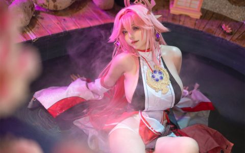 菌烨tako精湛八重神子COS作品 触动二次元心灵