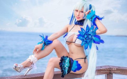 雨波_HaneAme COS《Fate/Grand Order》中的北欧战争女神布伦希尔德，美丽动人的cosplay作品