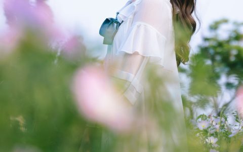 月见草盛开的地方 花 清纯 小姐姐 美女 唯美 写真 春天 小清新&YiTuYu艺图语