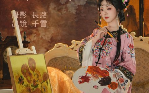 油画清汉女 中国风 古装 美人 写真 油画&YiTuYu艺图语