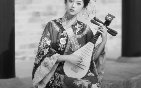 黑白古装 古装 美人 黑白 清汉女 人像&YiTuYu艺图语