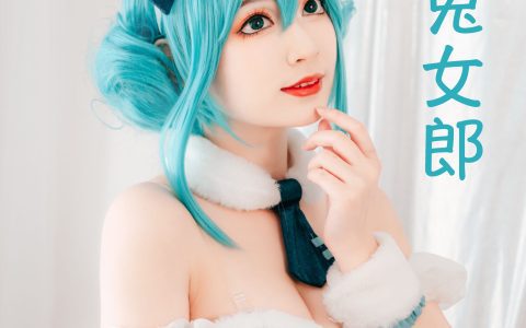 初音兔女郎 二次元 Cosplay 写真 美少女 兔女郎 可爱&YiTuYu艺图语