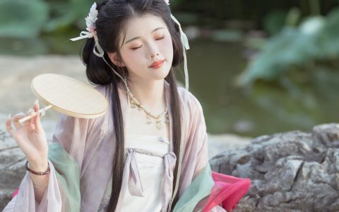 小池 荷花 少女 汉服 古装 写真&YiTuYu艺图语
