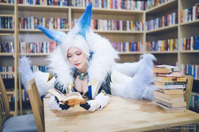 泰国女coser@Onnies在《传说对决》中化身“九尾灵狐”莉莉安-1