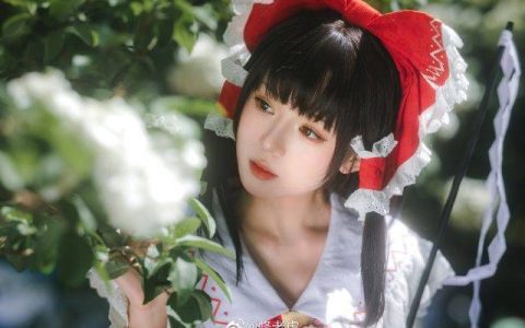 修老虎cosplay《东方Project》博丽灵梦，粉丝大赞可爱魅力