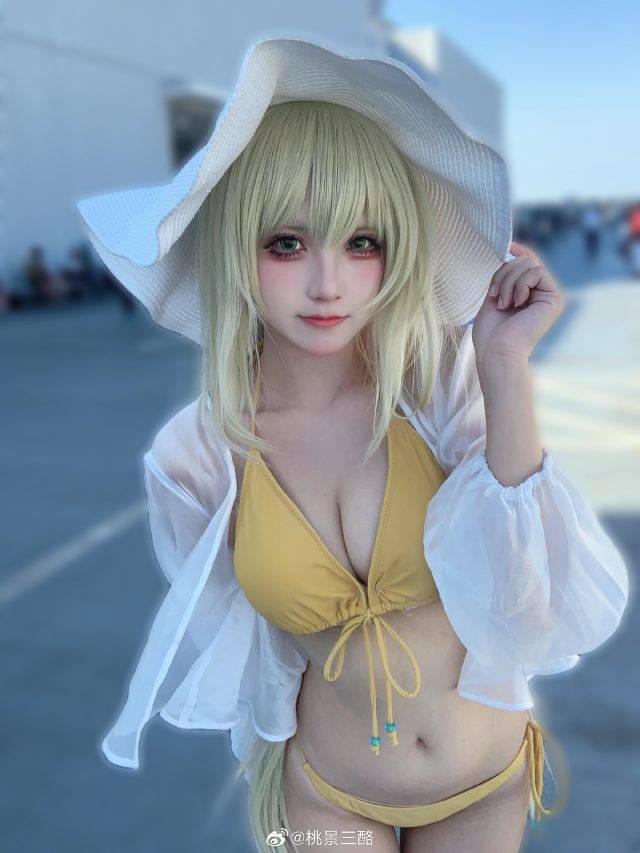桃景三酪惊艳亮相《蔚蓝档案》十六夜野乃美 cosplay-1
