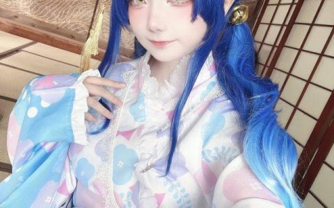 国内知名coser花崎Makura再现彩虹社虚拟主播天宫心