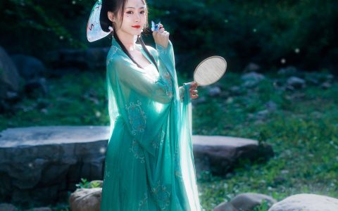 风露 仙气 养眼 绿色 惊艳 美图 汉服&YiTuYu艺图语