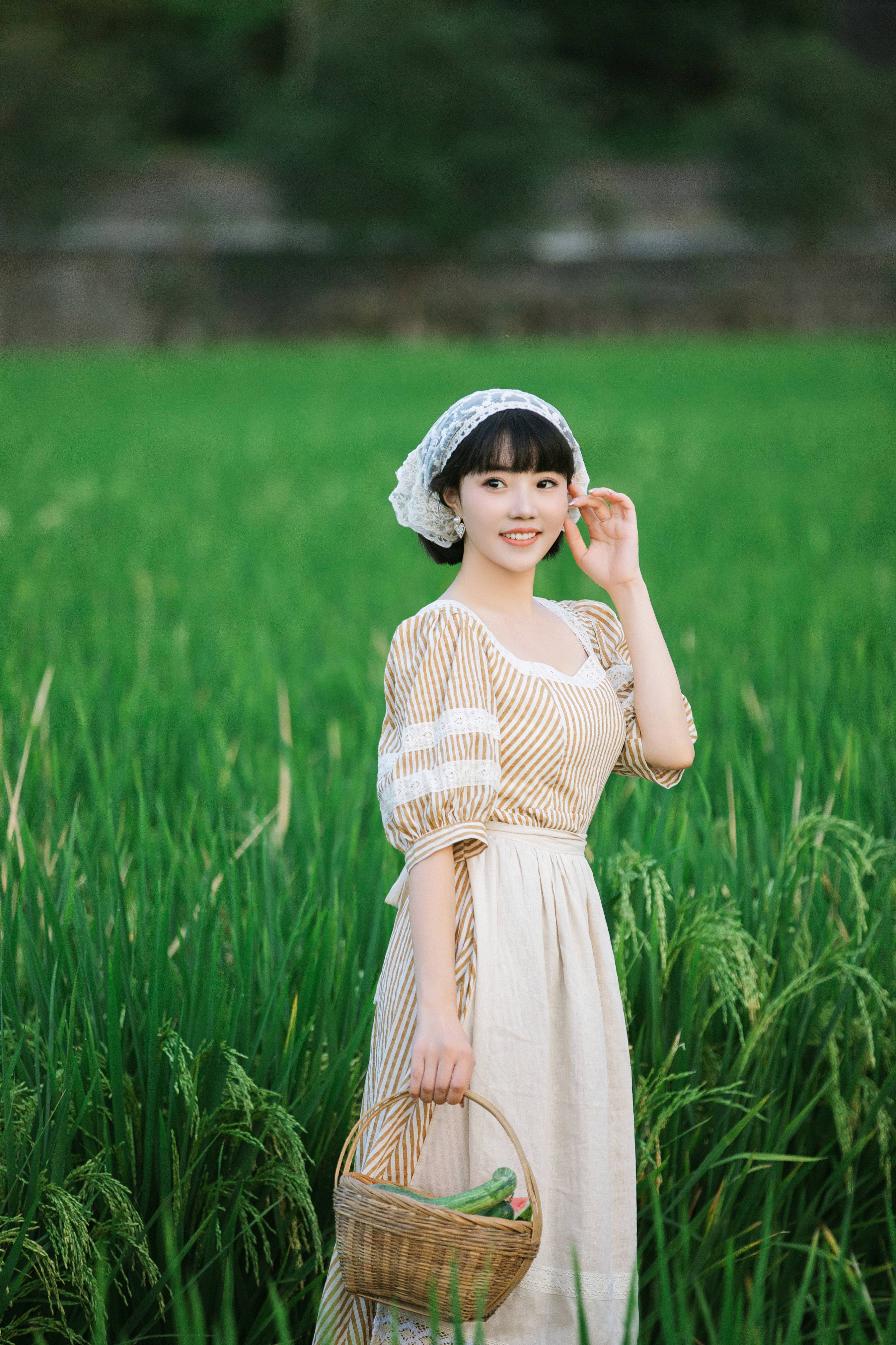 夏日稻田 夏天 小清新 漂亮 绿色 治愈系 唯美&YiTuYu艺图语-5