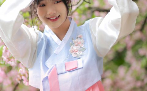 春日海棠 优美 花 春天 写真集 少女 树林&YiTuYu艺图语
