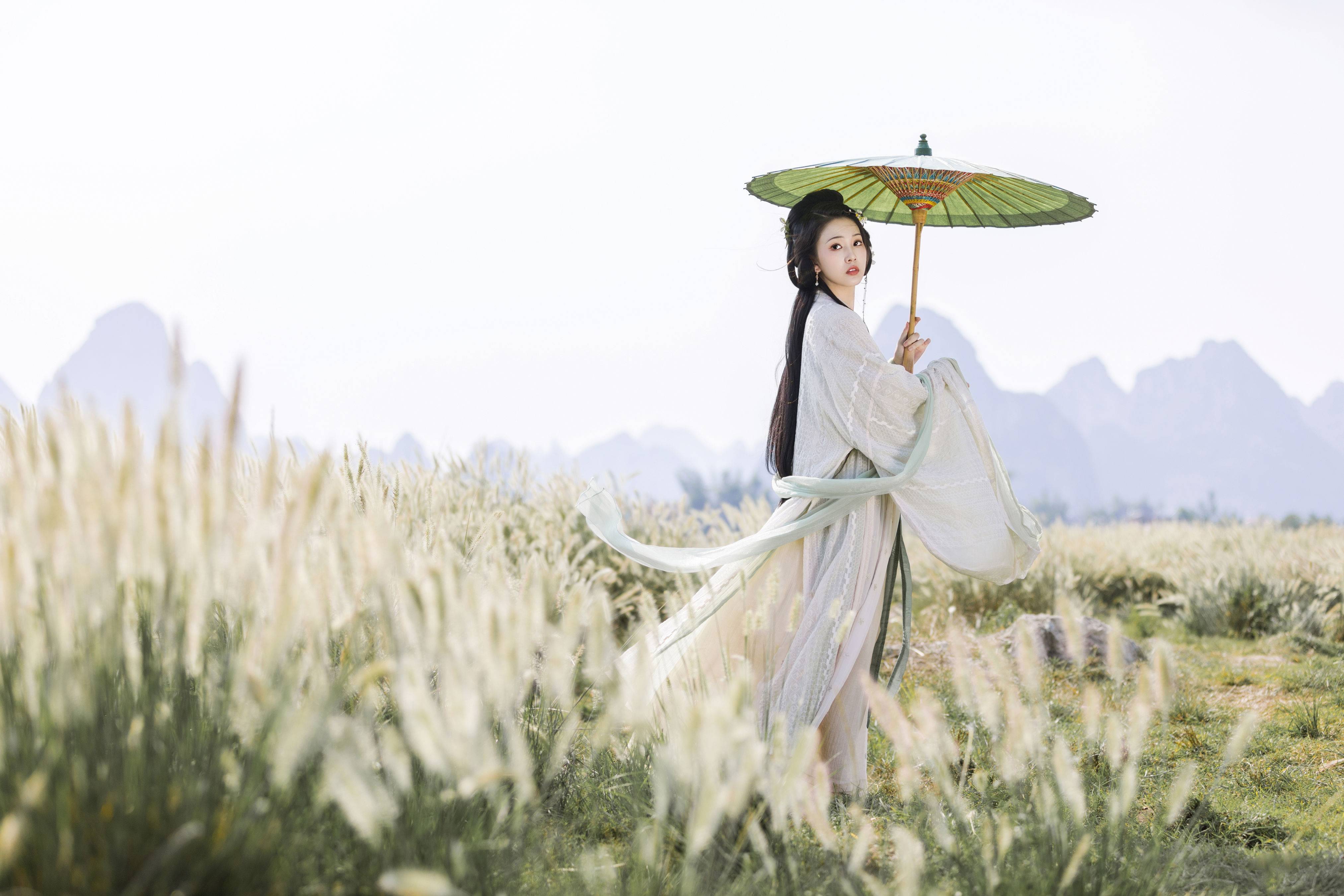 秋风起 古风 美人 模特 唯美 美图 绝色 小清新&YiTuYu艺图语-4
