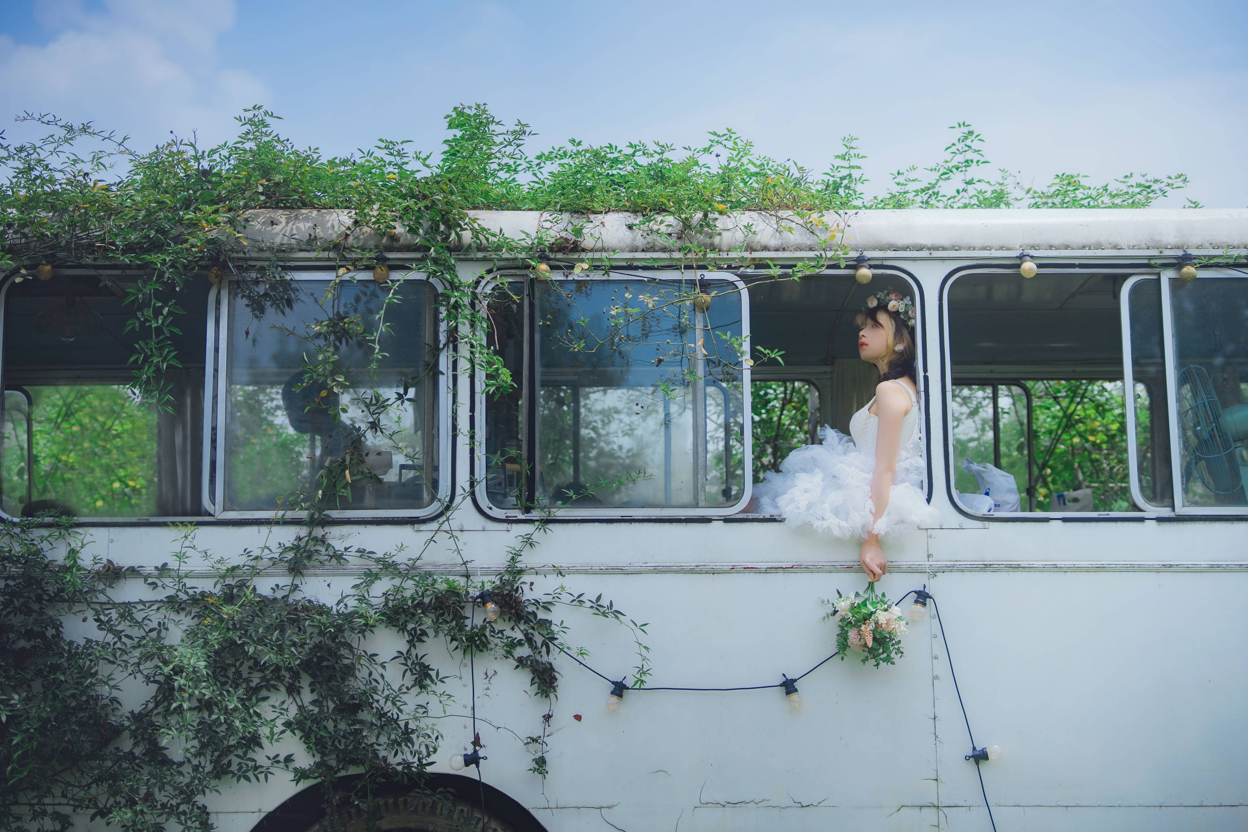 花嫁浪漫 小清新 漂亮 少女 花 婚纱&YiTuYu艺图语-4