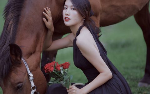 马 唯美 复古 优雅 女神 花&YiTuYu艺图语