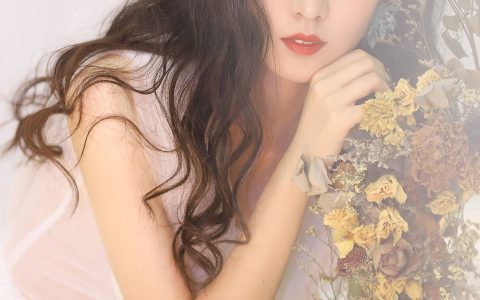 少女与花 优雅 模特 人像 花 少女&YiTuYu艺图语