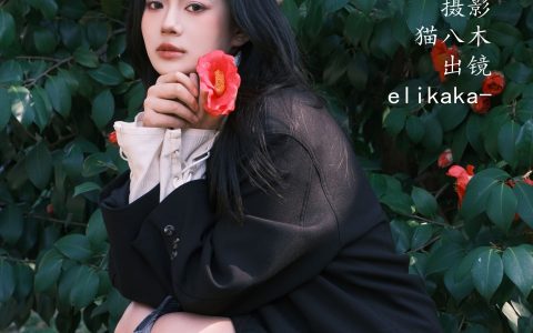 山茶物语 花 模特 JK 校花 小清新 优美 山茶花&YiTuYu艺图语