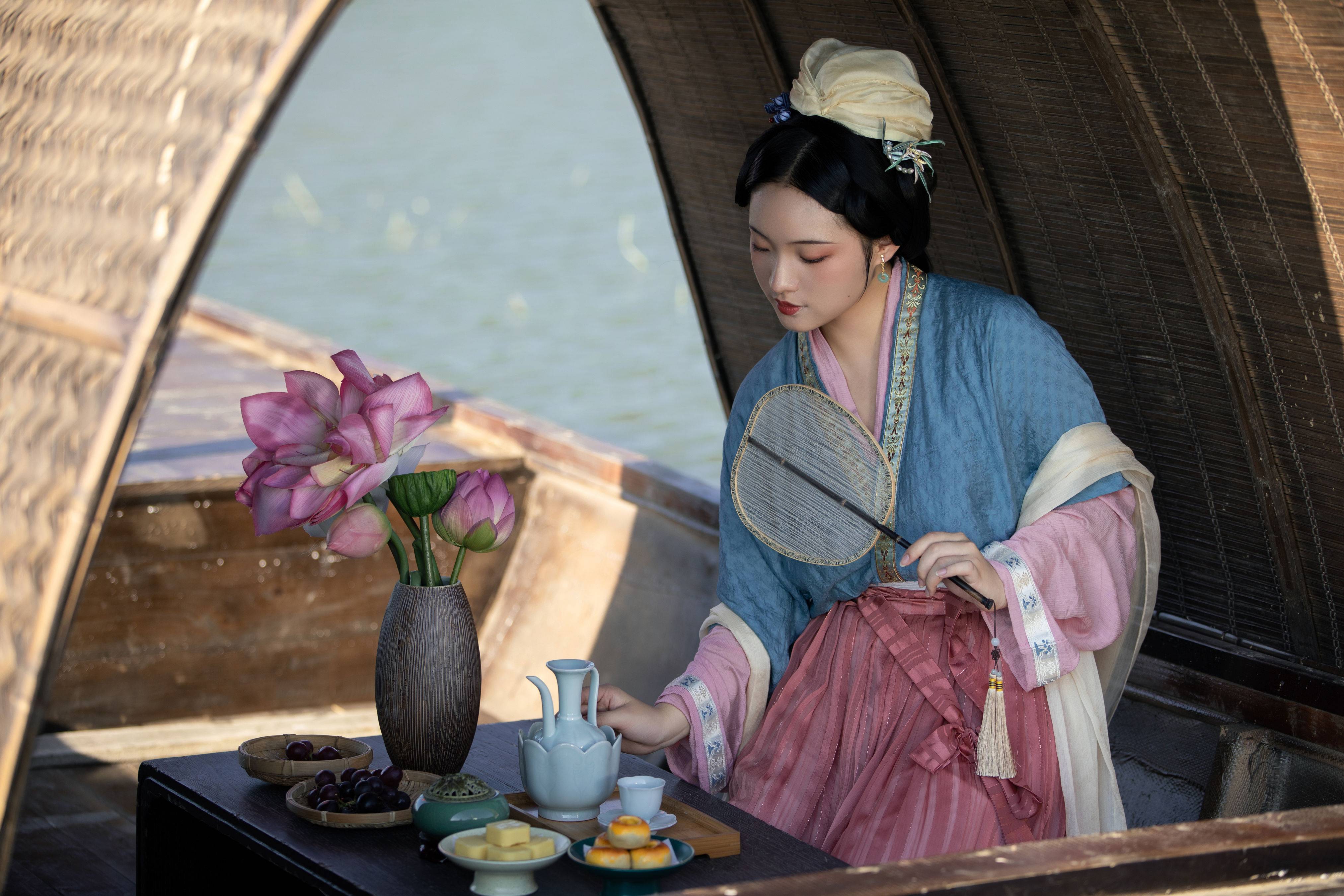 游湖 优美 古风 少女 美好&YiTuYu艺图语-3