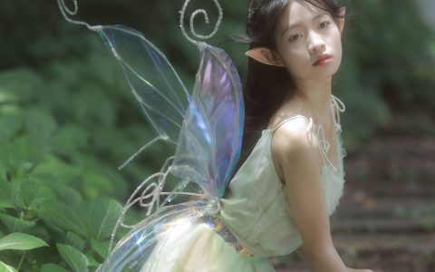小精灵 精灵 写真集 少女 小清新 优美 绿色&YiTuYu艺图语