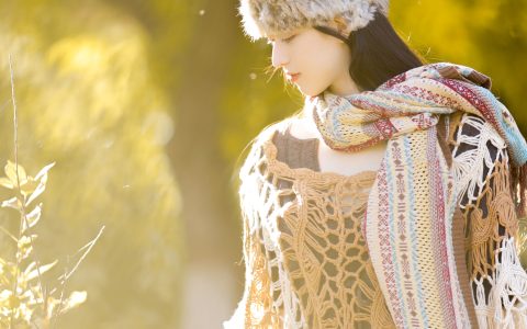 借一缕秋光 唯美 治愈系 小清新 优美 光影 文艺 女生 树林&YiTuYu艺图语