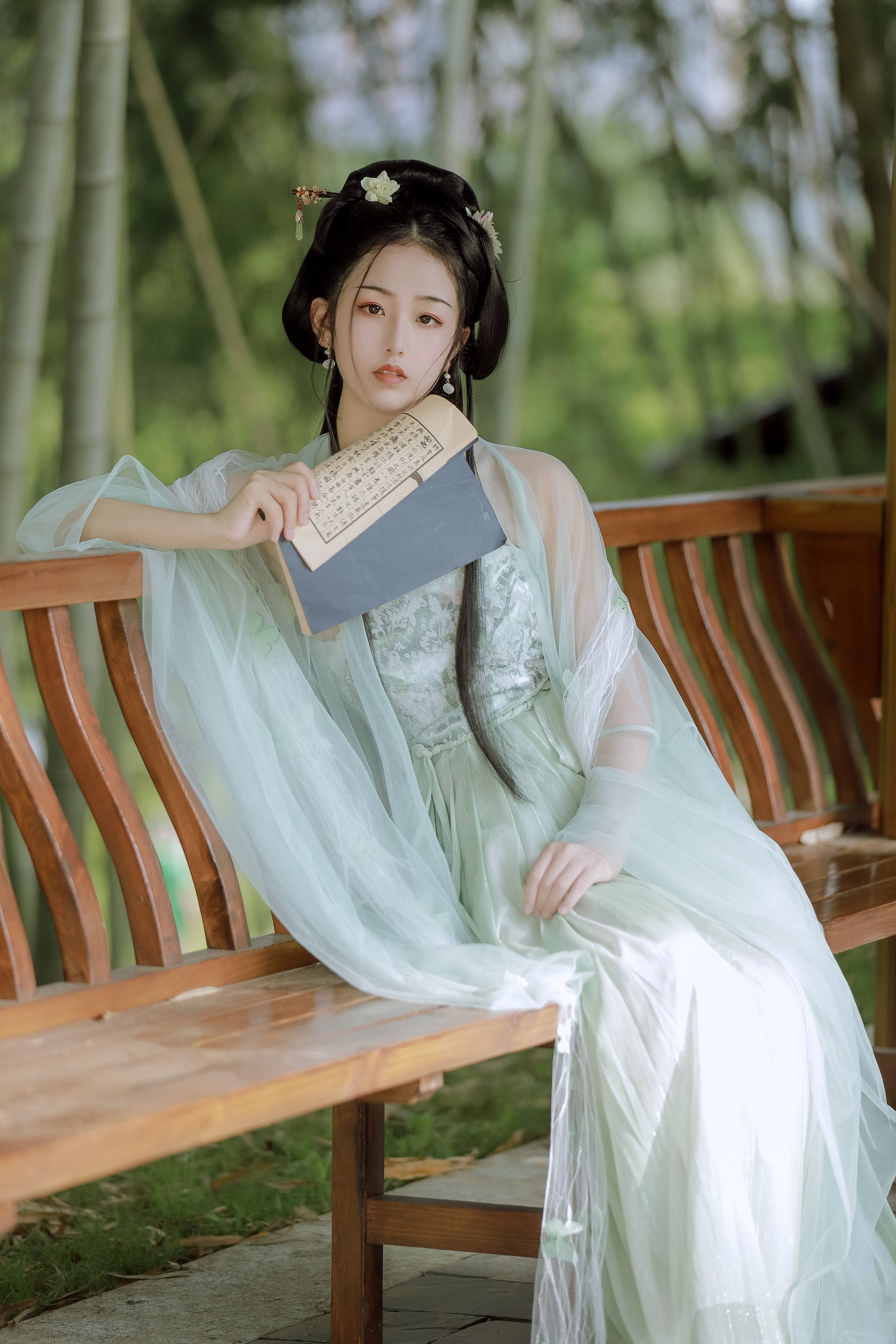 江南有你美如画 小清新 古风 江南 小仙女 绿色&YiTuYu艺图语-4