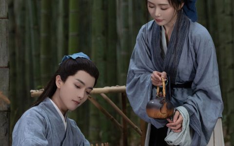 书生与卖茶女 古风 意境 情感 摄影 美图 中国风 竹林 情侣 爱情&YiTuYu艺图语