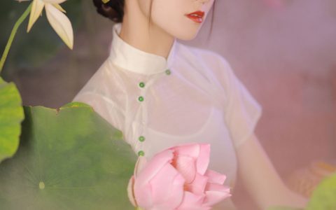 入目无别人 优美 优雅 旗袍摄影 古装 荷花 清冷美人&YiTuYu艺图语