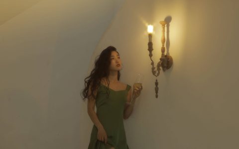 绿色连衣裙 港风 复古 模特 人像 摄影作品&YiTuYu艺图语