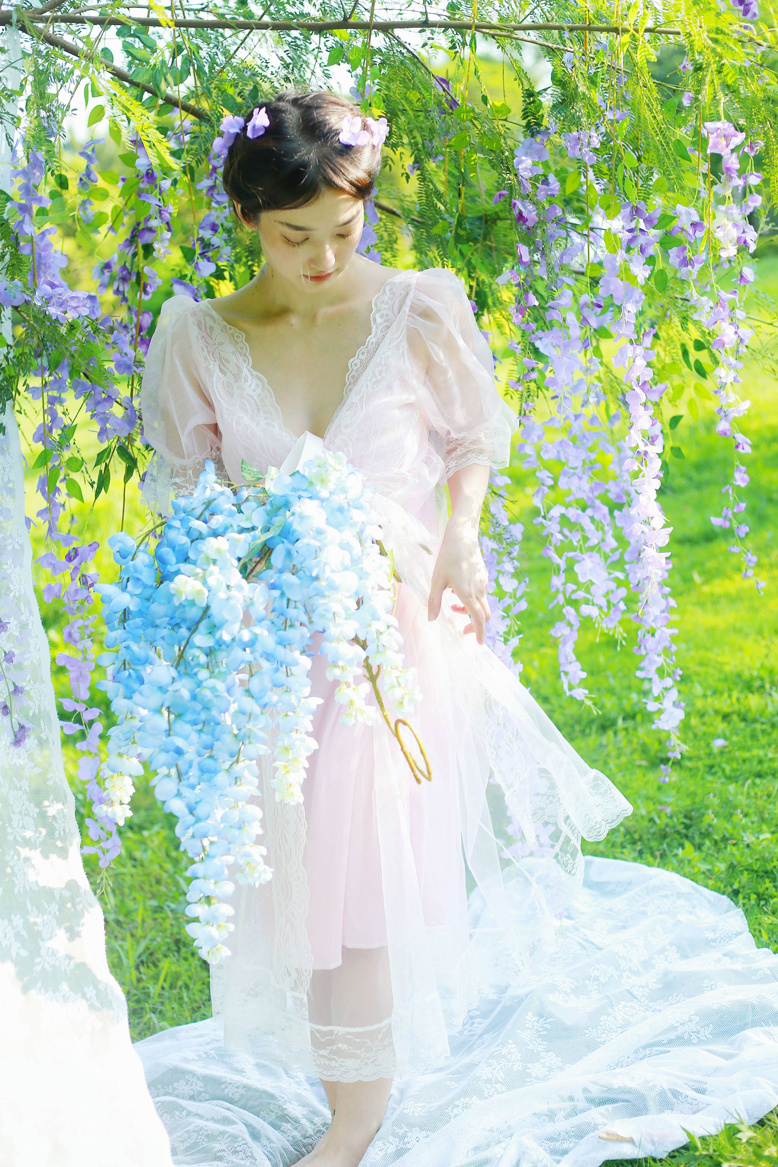 温柔紫藤 小清新 少女 精美 漂亮 花&YiTuYu艺图语-2